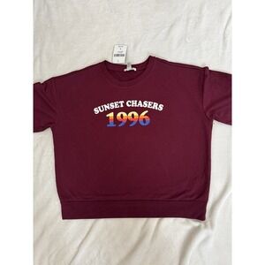 Forever 21 Sunset Chaser‎ 1996 Long-sleeve graphic t shirt Size L